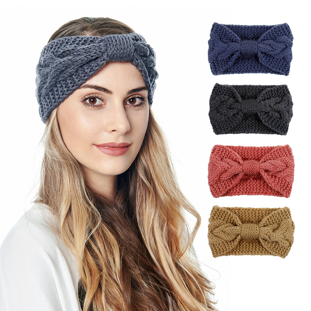 women's fashion waves wool hair band