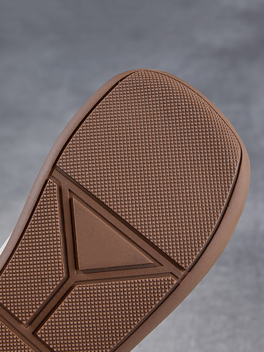 Women Summer Genuine Leather Soft Falt Sandals