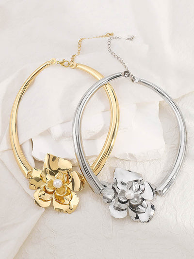 Flower Shape Drop Earrings Necklaces Accessories