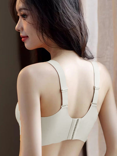 Women Casual Seamless Solid Fixed Cup Bra