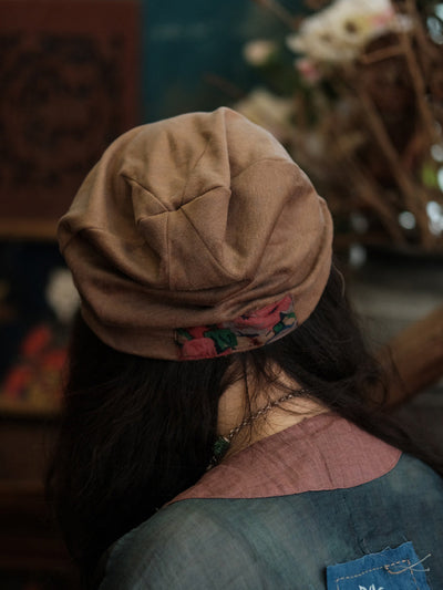 Women Ethnic Patchwork Slouchy Beanie