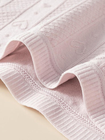 5 Pieces Summer Women High Waist Jacquard Underwear