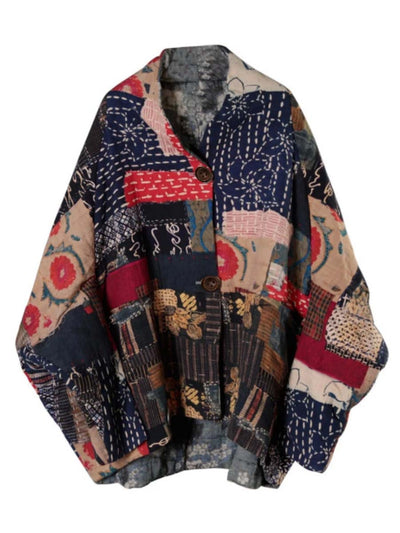 Plus Size Women Warm Pocket Single Breasted Coat