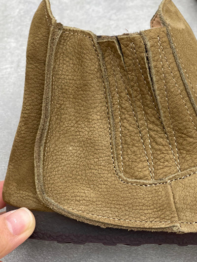 Women Vintage Genuine Leather Spliced Ankle Boots