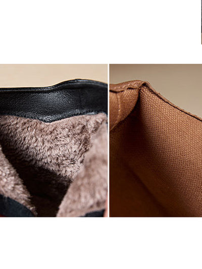 Women Winter Casual Pure Color Ankle Boots