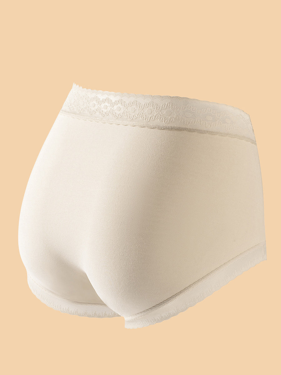 4 Pieces Summer Artsy Women Lace High Waist Underwear