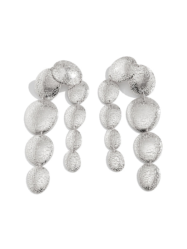 Geometric Tasseled Drop Earrings Necklaces Accessories