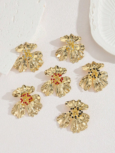Flower Shape Drop Earrings