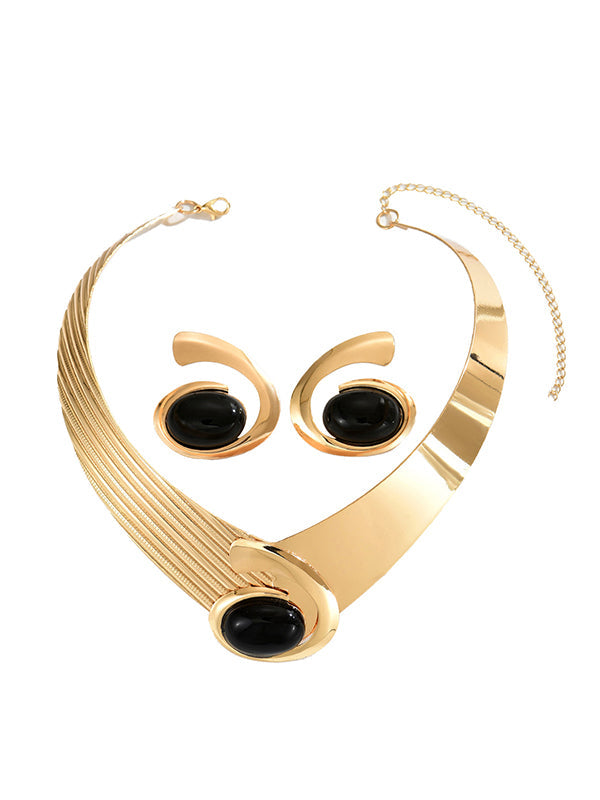 Geometric Drop Earrings Necklaces Accessories