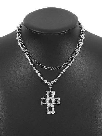 Geometric Layered Necklaces Accessories