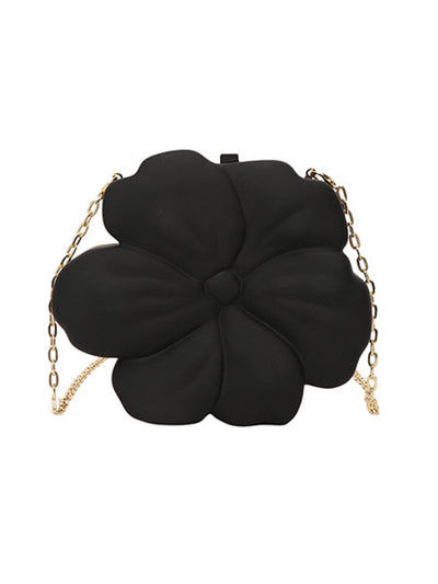 Chains Flower Shape Shiny Crossbody Bags