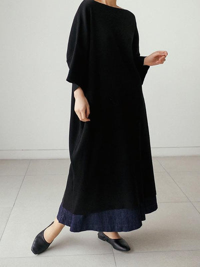 Loose Wide-Leg Empire Jean Pants