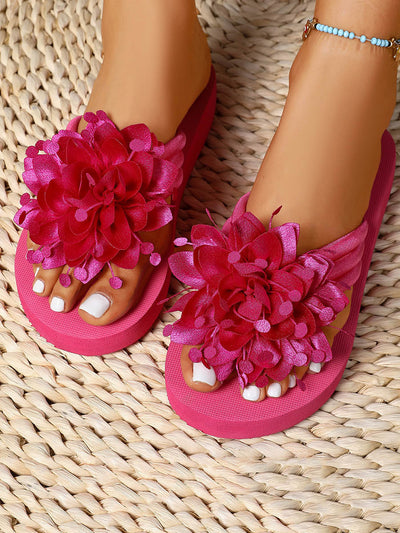 Flower Shape Open Toe Slippers