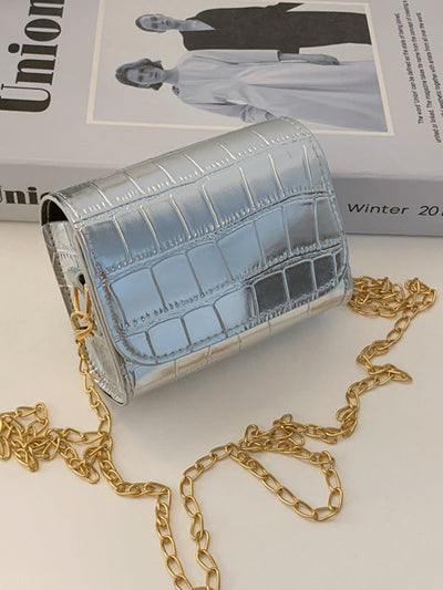 Chains Shiny Split-Joint Bags Crossbody Bags