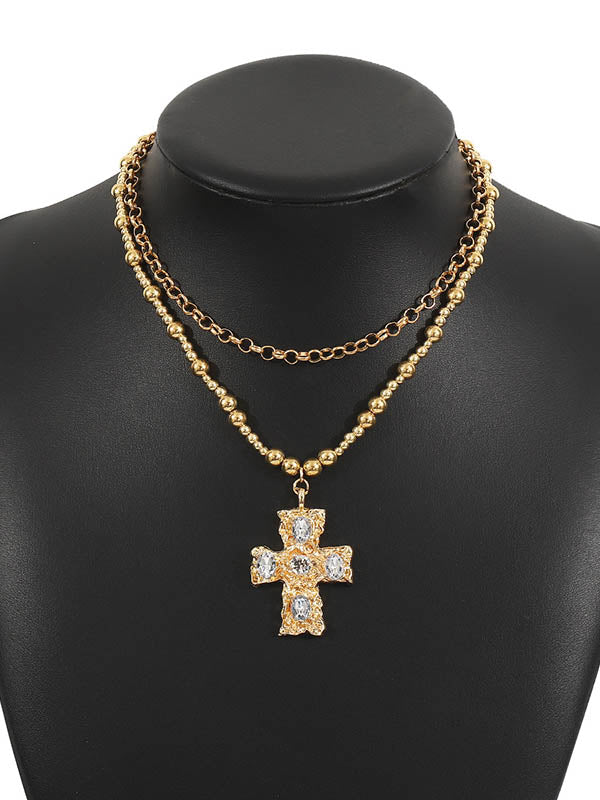 Geometric Layered Necklaces Accessories