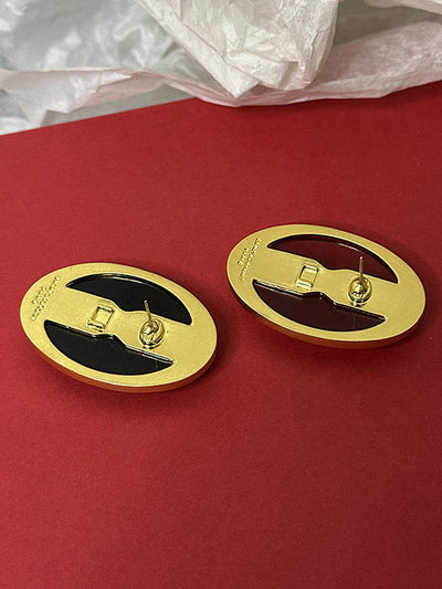 Geometric Split-Joint Earrings Accessories