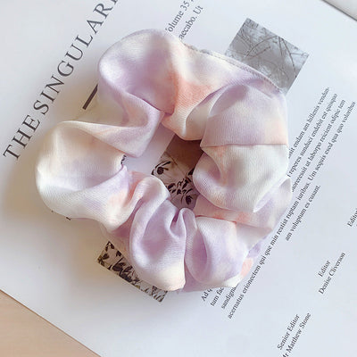 Women's Simple Style Round Cloth Polyester Hair Tie