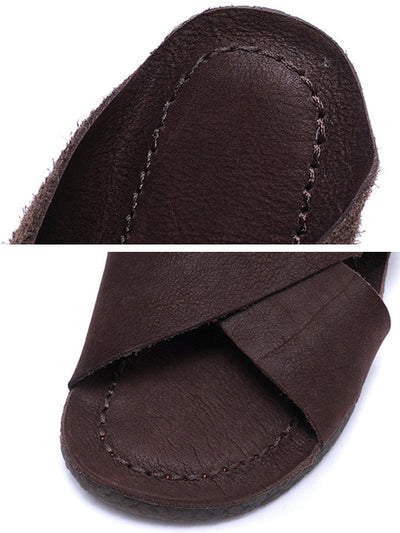 Spring Summer Retro X-shape Slippers