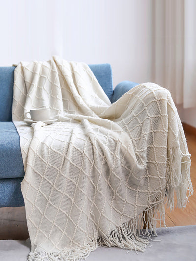 Summer Nap Knited Tassel Sofa Blanket