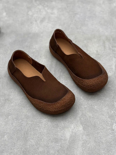 Women Vintage Spring Suede Flat Shoes