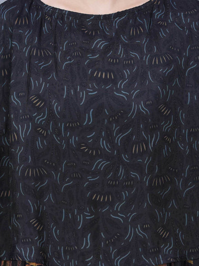 Plus Size Women Spring Vintage Spliced Loose O-Neck Dress