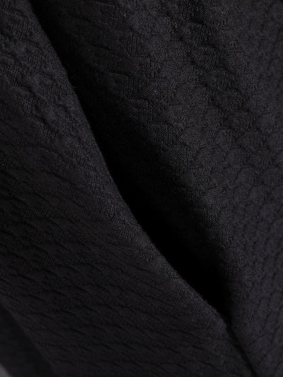 Plus Size Women Autumn Commute Solid Button Loose Dress