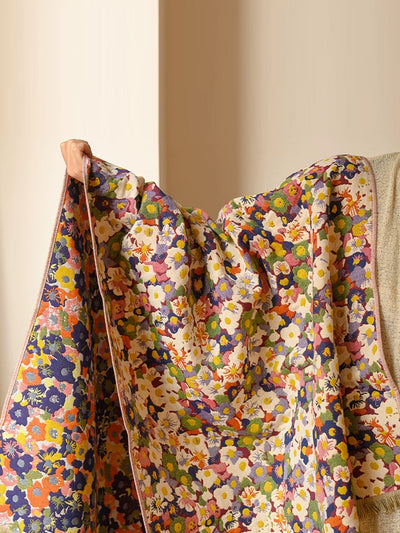 100%Cotton Flower Adult Tassel  Bath Towel