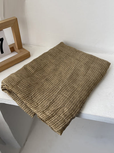 Women Spring Casual Plaid Shawl Scarf