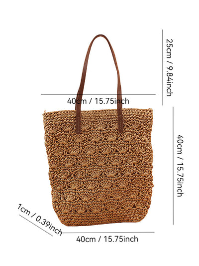 Women Fashion Straw Weave Shoulder Bag