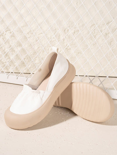 Women Vintage Genuine Leather Flat Shoes