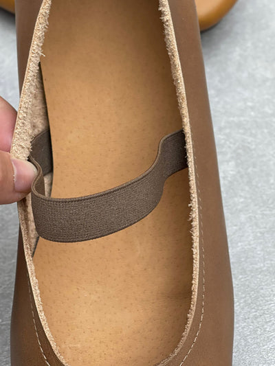 Women Summer Artsy Leather Square Toe Shoes