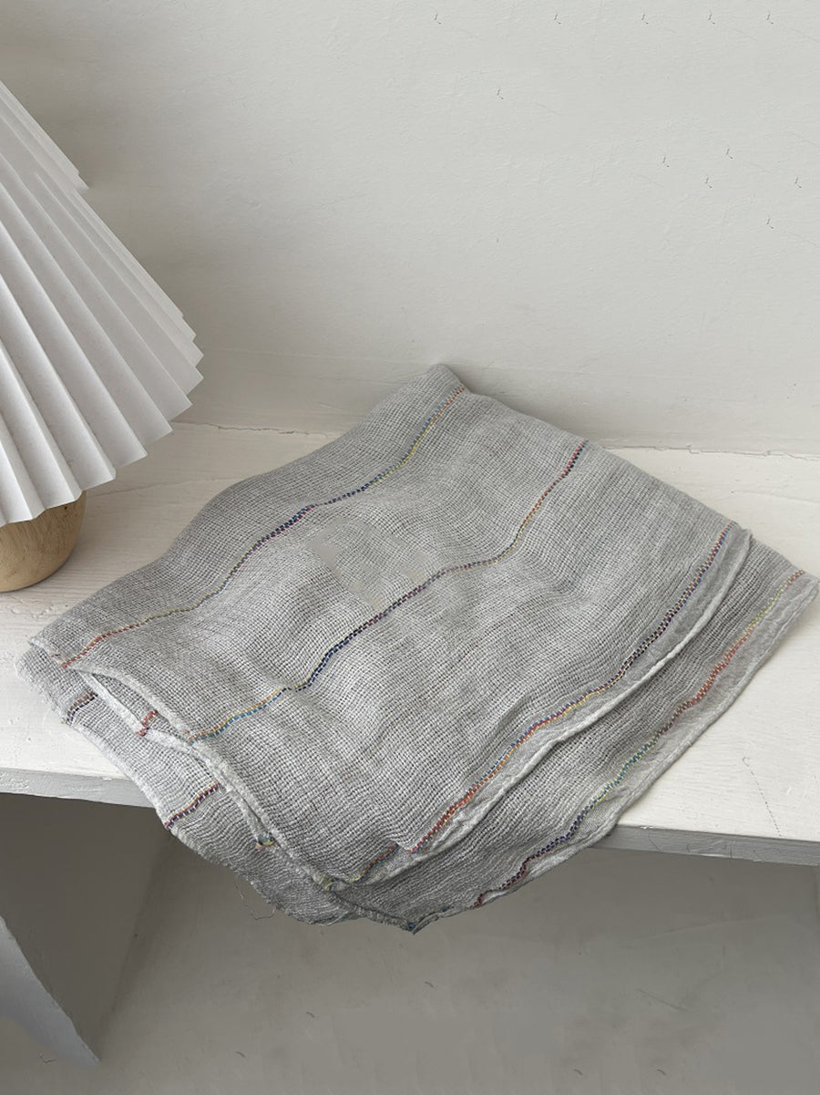 Women Retro Pure Color Soft Shawl Scarf