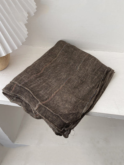 Women Retro Pure Color Soft Shawl Scarf