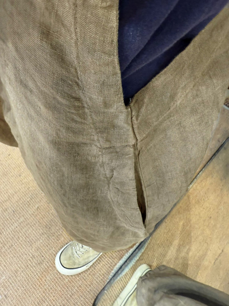 Plus Size Women Summer Retro Pure Color Linen Loose Jumpsuits