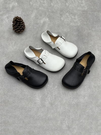 Women Casual Genuine Leather Soft Flat Shoes