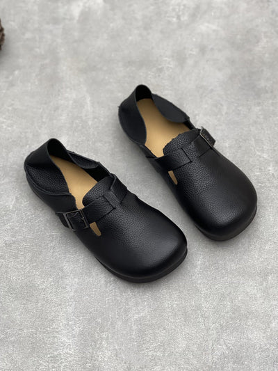 Women Casual Genuine Leather Soft Flat Shoes