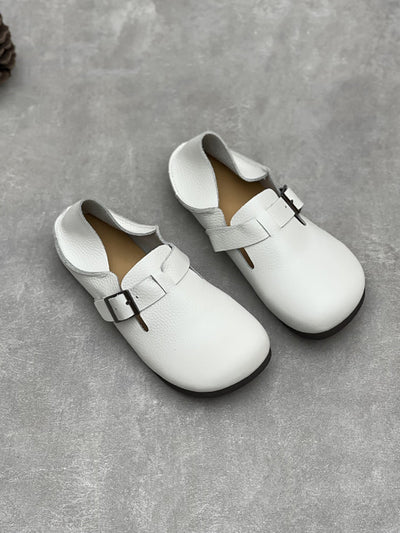 Women Casual Genuine Leather Soft Flat Shoes