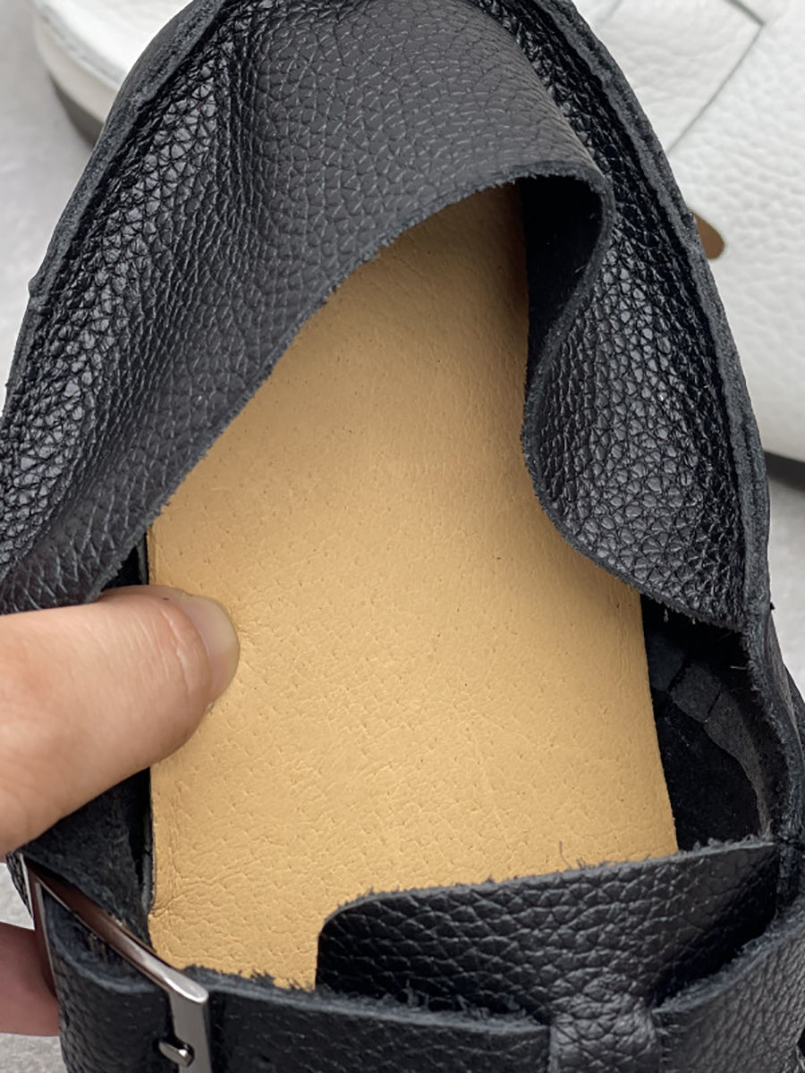 Women Casual Genuine Leather Soft Flat Shoes