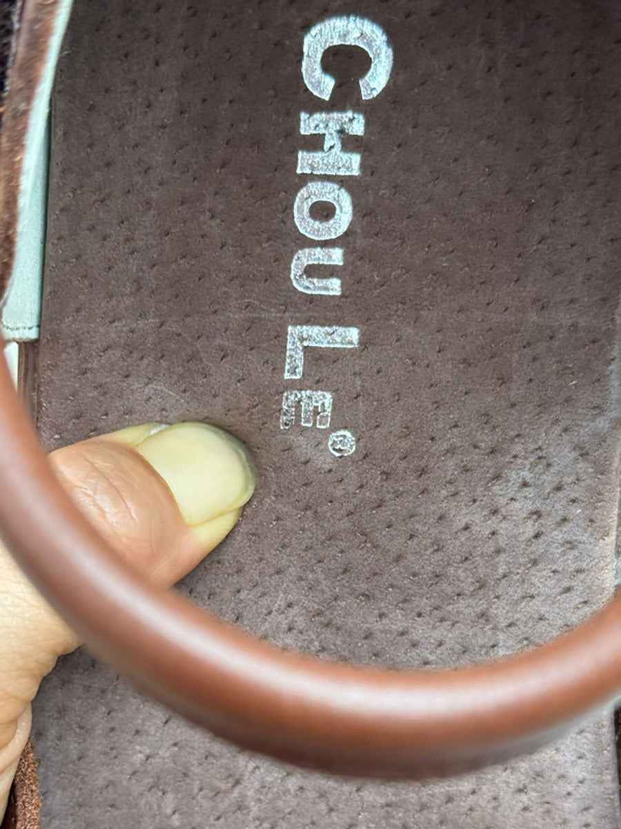 Women Vintage Genuine Leather Weave Flat Shoes