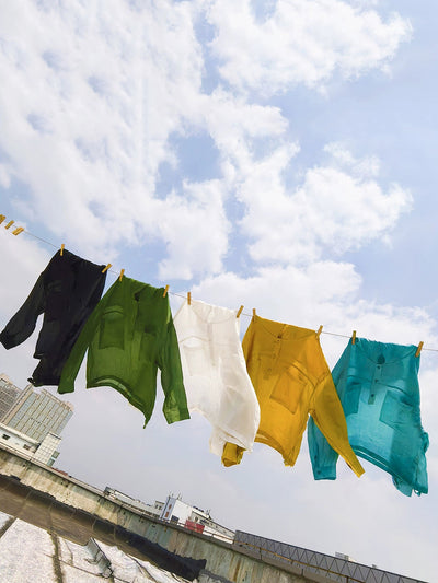 Women Summer Artsy Pure Color Hooded 100%Ramie Shirt