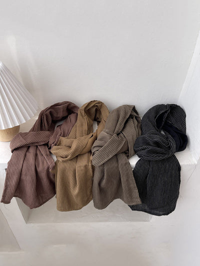 Women Artsy Stripe Summer Shawl Scarf