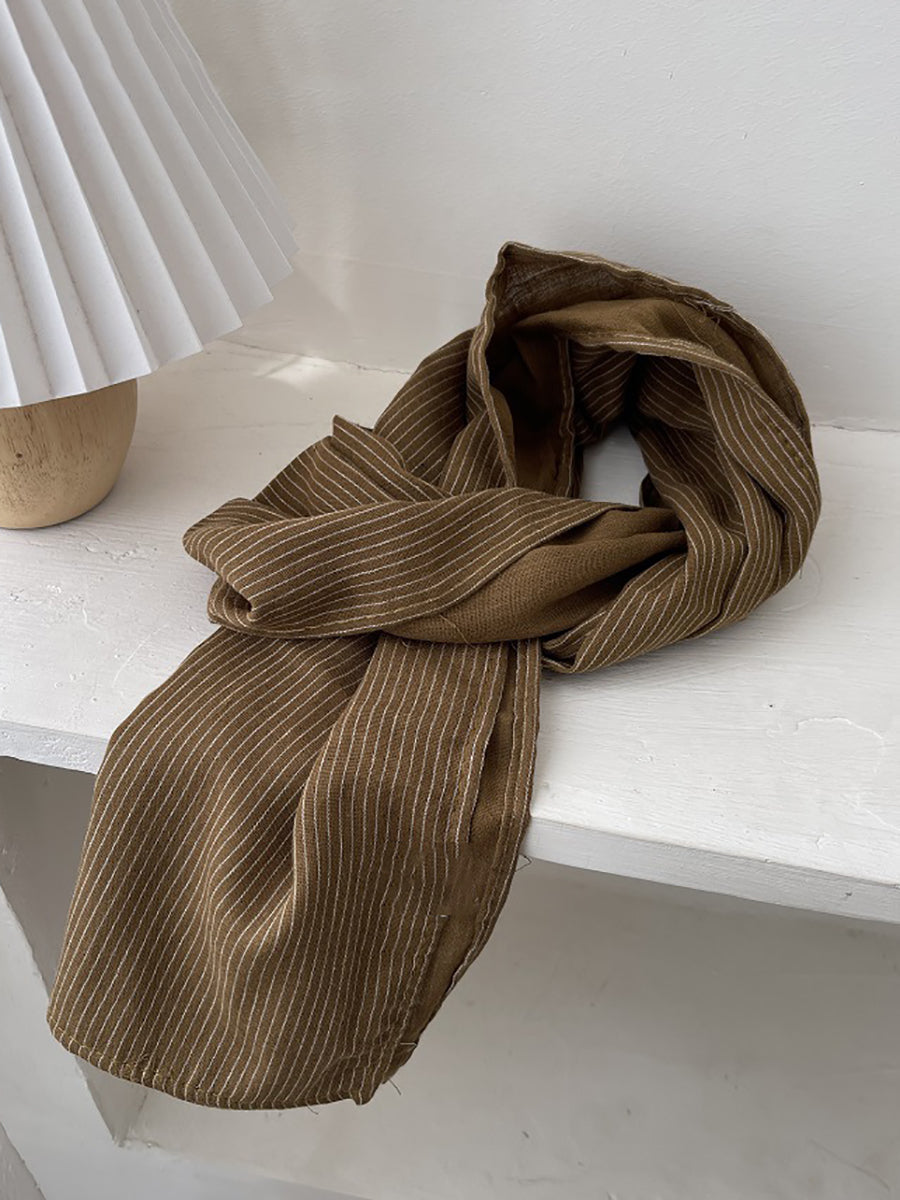 Women Artsy Stripe Summer Shawl Scarf