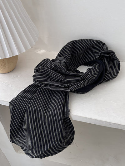 Women Artsy Stripe Summer Shawl Scarf