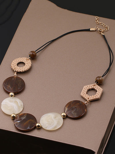 Women Vintage Acrylic Resin Necklace