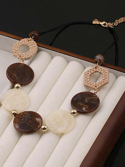 Women Vintage Acrylic Resin Necklace