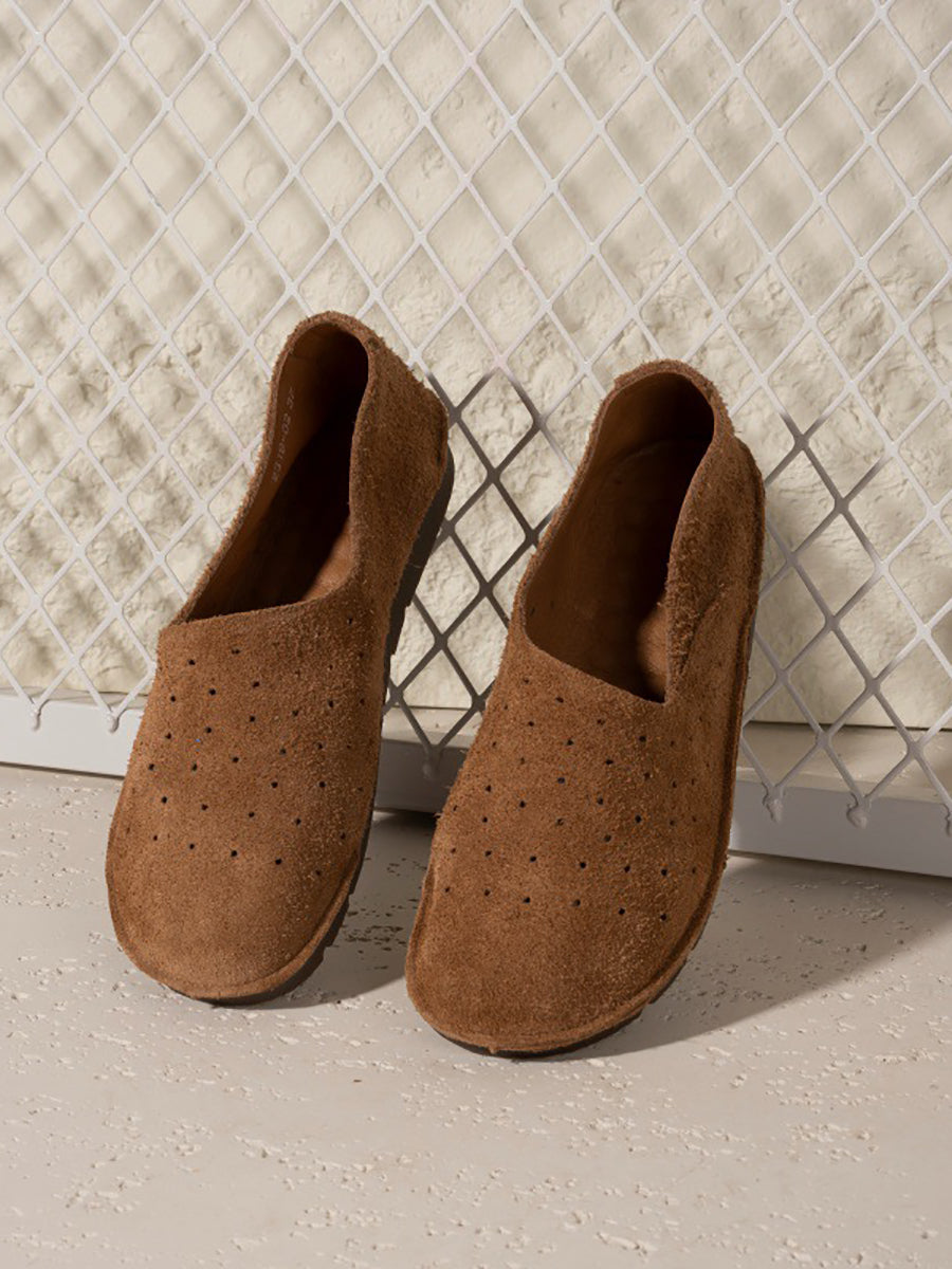 Women Vintage Soft Leather Flat Shoes