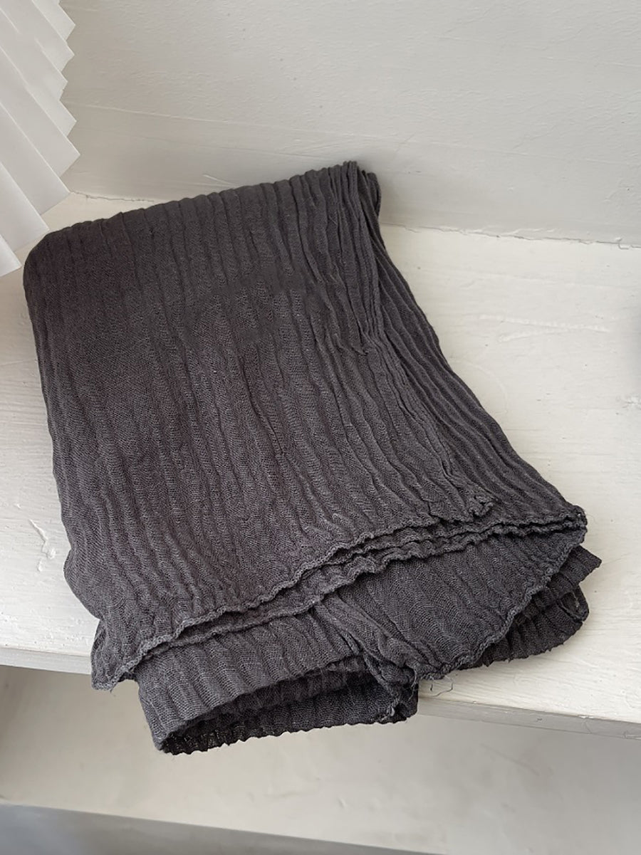 Women Vintage Shirred Shawl Scarf