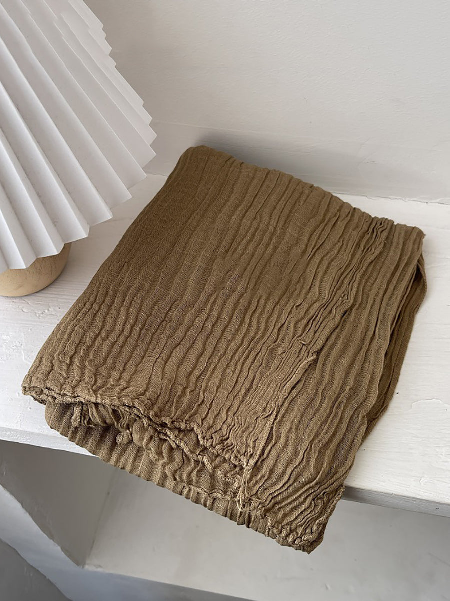 Women Vintage Shirred Shawl Scarf