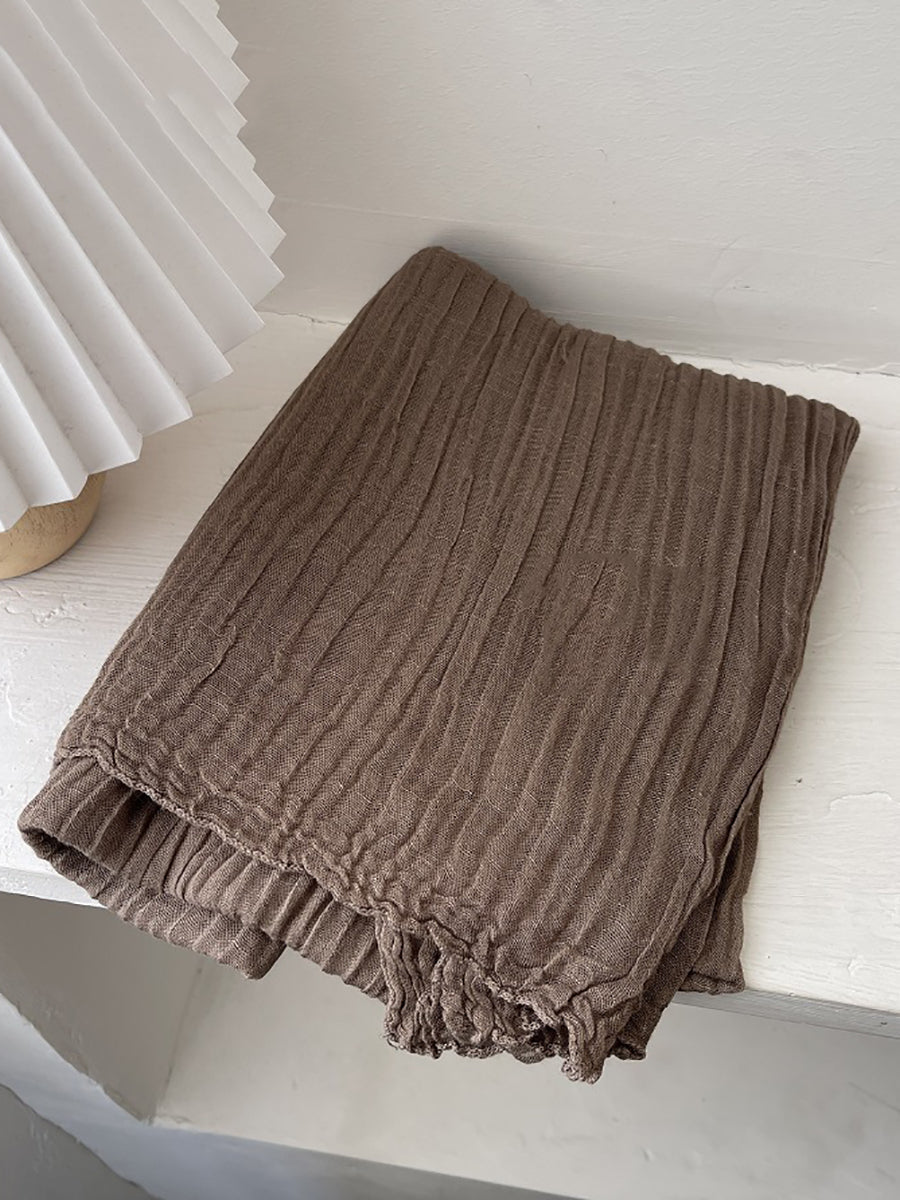 Women Vintage Shirred Shawl Scarf