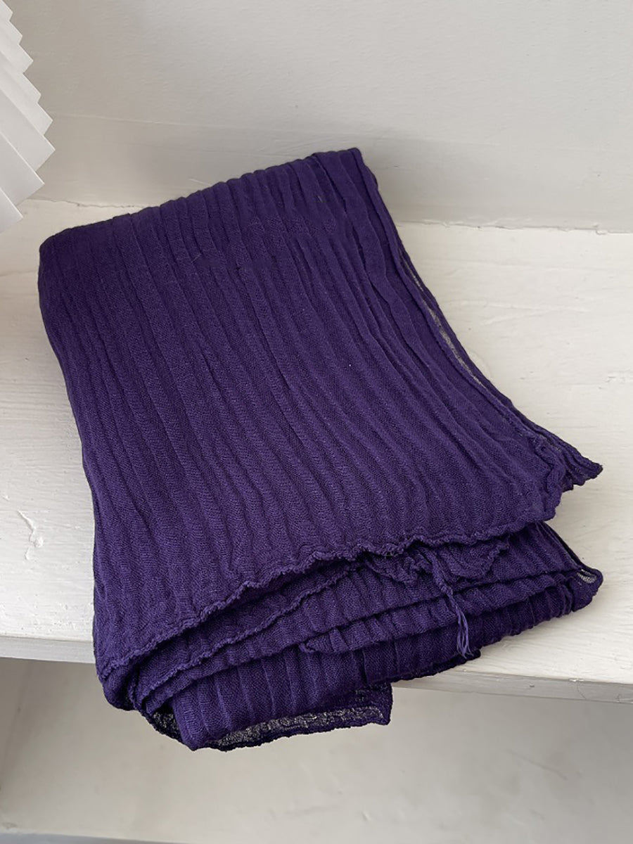 Women Vintage Shirred Shawl Scarf